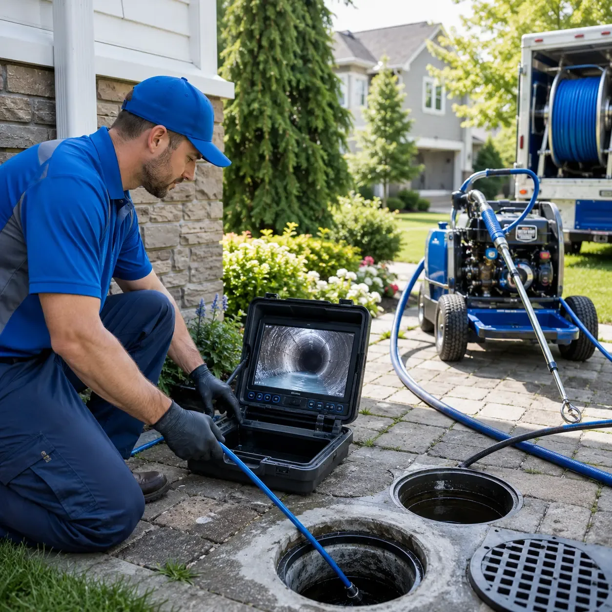 Outdoor drain cleaning professionals serving New Galilee, PA